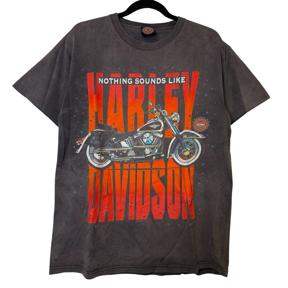 Harley-Davidson Motorcycles 1996 Nothing Sounds Harley-Davidson Tee Sz L Faded